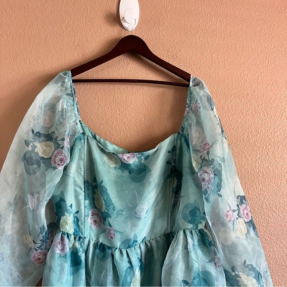 Fashion Nova Meant to Be Chiffon Mini Dress Size 3X NWT - Picture 3 of 10